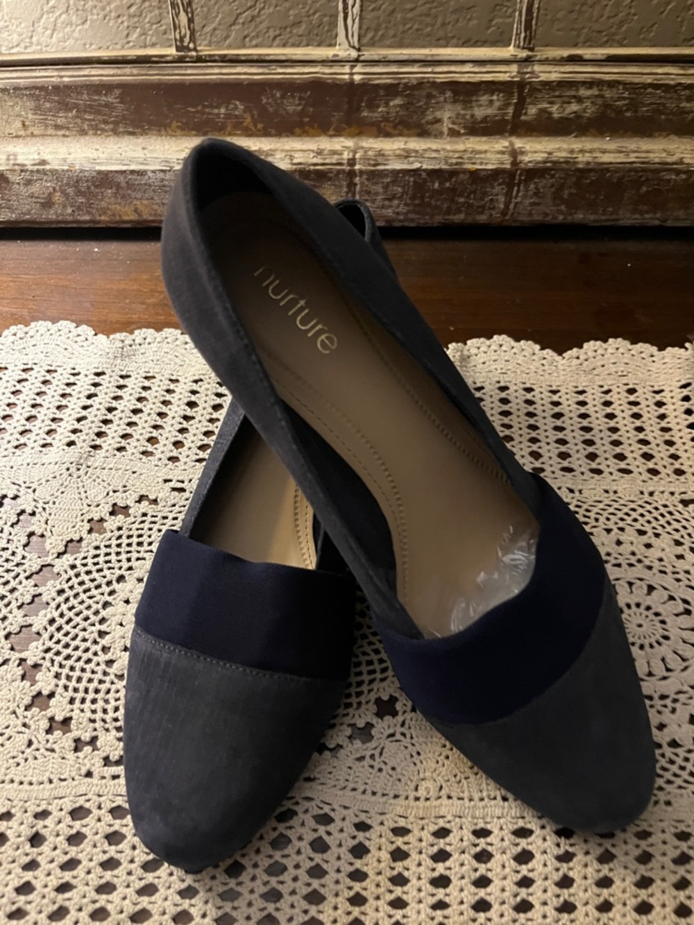 Nurture by Lamaze Black Suede Slip-On Ballet Flat